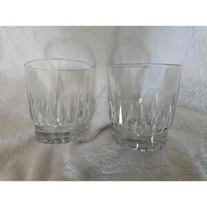 (Set of 2) Vintage Libbey Duratuff Glasses Cups Whiskey Scotch Clear USA 3.5"